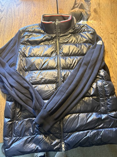 Moncler cardigan uomo - xxl, blu